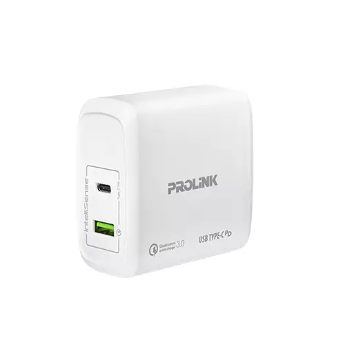 PROLINK PTC26001 60W 2-PORT USB WALL CHARGER (WHITE)