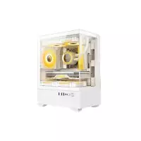 Golden Field T01 Mini-Tower M-ATX Gaming Case (White)