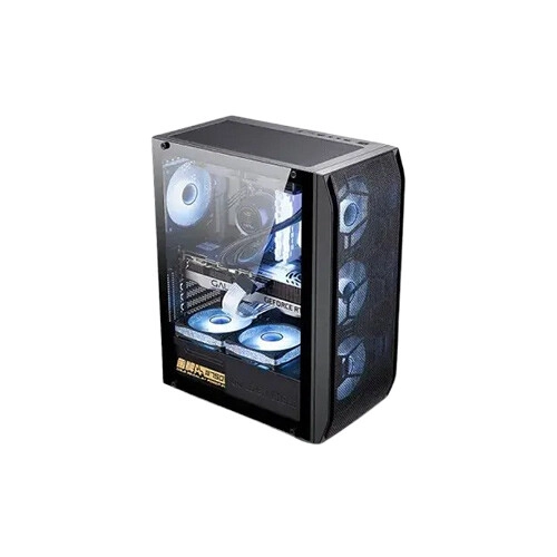 Golden Field Snow Pro Mid-Tower E-ATX Gaming Case (Black) - 2