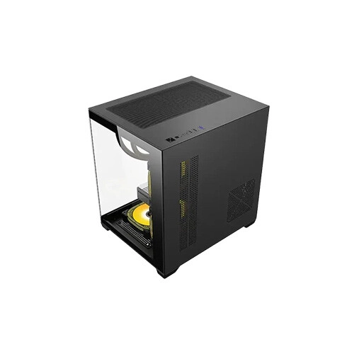 Golden Field S01 Mid-Tower M-ATX Gaming Case (Black) - 2