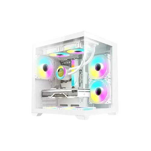 Golden Field S01 Mid-Tower M-ATX Gaming Case (White)