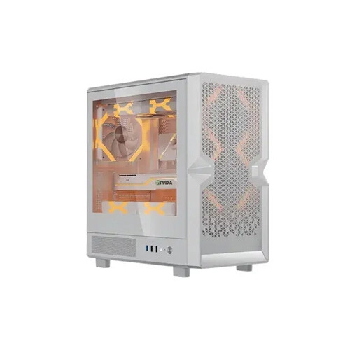 Golden Field H01 Mini-Tower M-ATX Gaming Case (White)