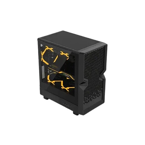 Golden Field H01 Mini-Tower M-ATX Gaming Case (Black) - 1