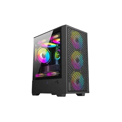 Golden Field V01 Mini-Tower M-ATX Gaming Case (Black)