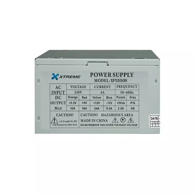 Xtreme XPS550N Non-Modular 200W ATX Power Supply - 2