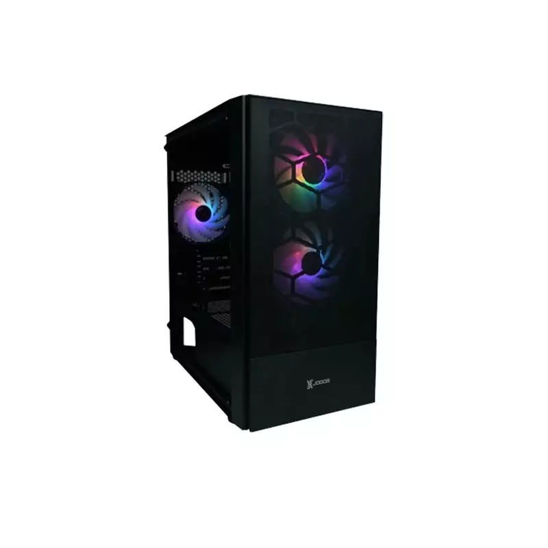 Xtreme XJOGOS M300BK Mesh Mid Tower ATX Gaming Desktop Case-1