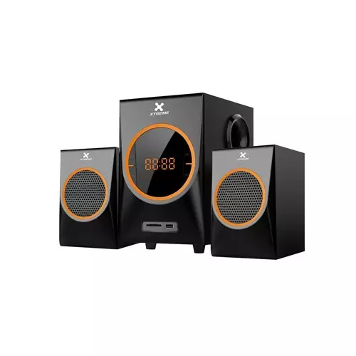 Xtreme Win Bluetooth 2:1 Multimedia Speaker With Remote - Black-gallery-1