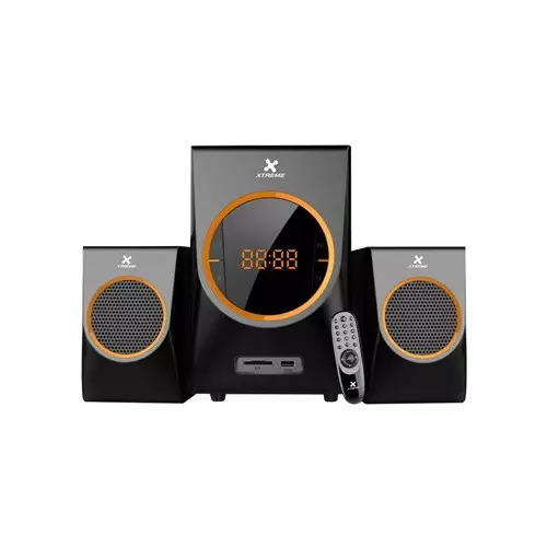 Xtreme Win Bluetooth 2:1 Multimedia Speaker With Remote - Black