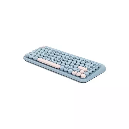 Xtreme K898W 84 Keys Wireless Sky Blue Keyboard with Bangla-gallery-1