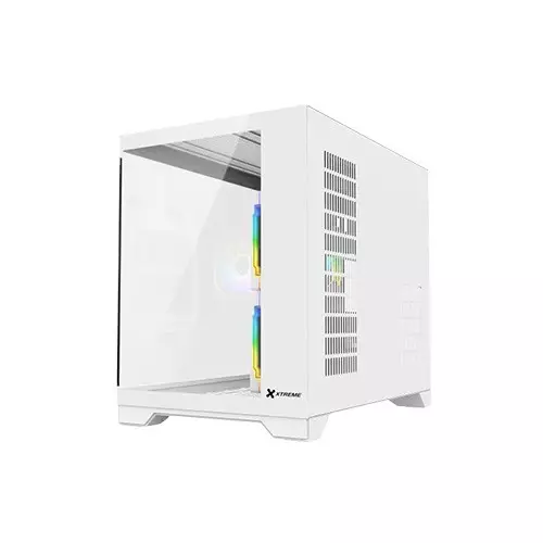Xtreme 500W ARGB Mid Tower Micro-ATX White Case With 3 ARGB Fan-gallery-3