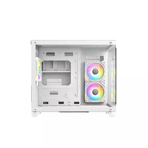 Xtreme 500W ARGB Mid Tower Micro-ATX White Case With 3 ARGB Fan-gallery-2