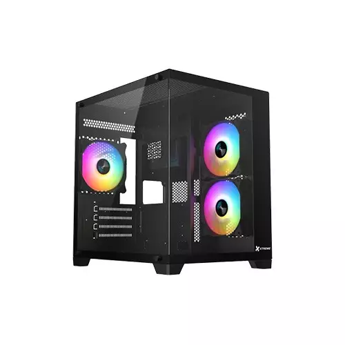 Xtreme S270B ARGB Mid Tower Black Case With 3 ARGB Fan
