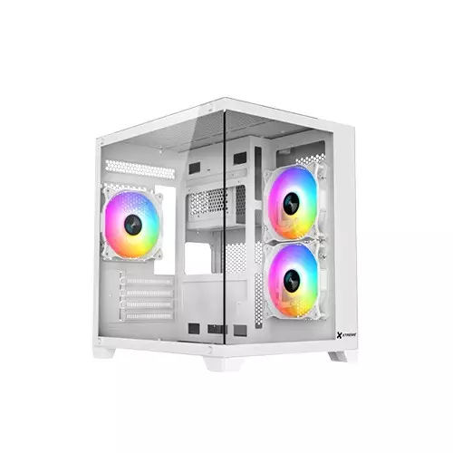 Xtreme S270W ARGB Mid Tower White Case With 3 ARGB Fan