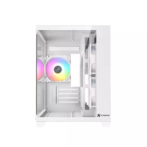 Xtreme S270W ARGB Mid Tower White Case With 3 ARGB Fan-gallery-1