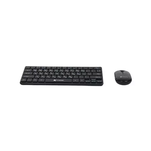 Xtreme K911C Wireless 64keys + FN Keys Black Keyboard Mouse Combo