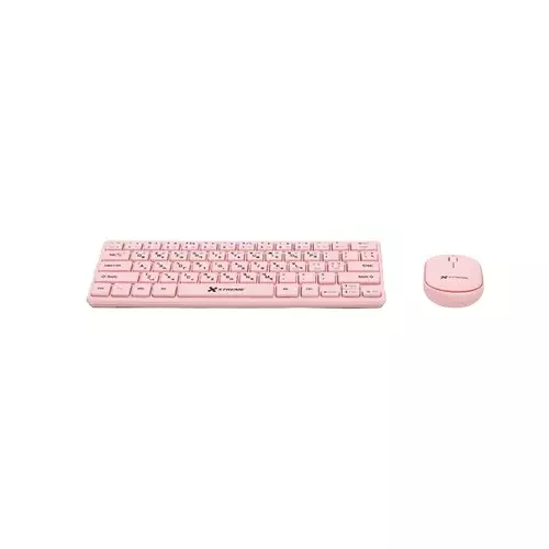 Xtreme K911C Wireless 64keys + FN Keys Pink Keyboard Mouse Combo