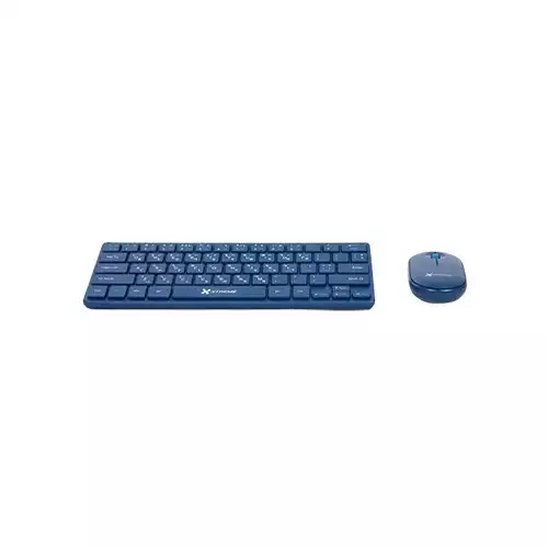 Xtreme K911C Wireless 64keys + FN Keys Blue Keyboard Mouse Combo