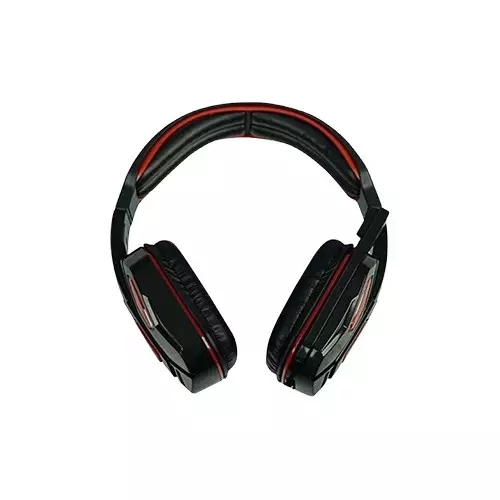 Xtreme S-Q90 Wired Multimedia Headphone Black & Red with Mic - 1