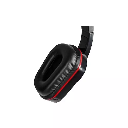 Xtreme S-Q90 Wired Multimedia Headphone Black & Red with Mic - 2