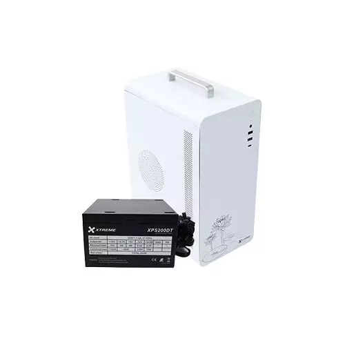 Xtreme U200 Mid Tower Micro ATX  Desktop White Case With PSU