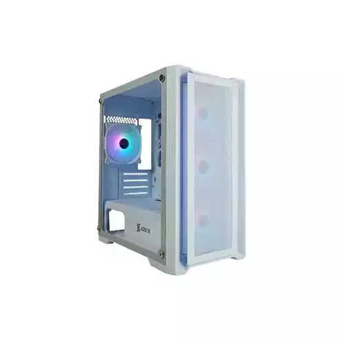 Xtreme XJOGOS M211WH RGB Mid Tower ATX Desktop White Gaming Case