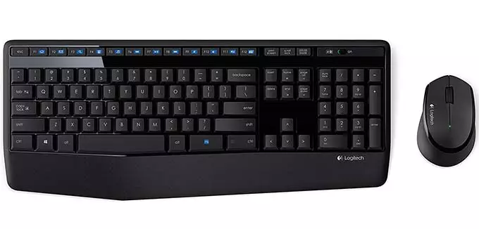 Logitech MK345 Wireless Combo with Full-Size Keyboard and Right-Handed Mouse