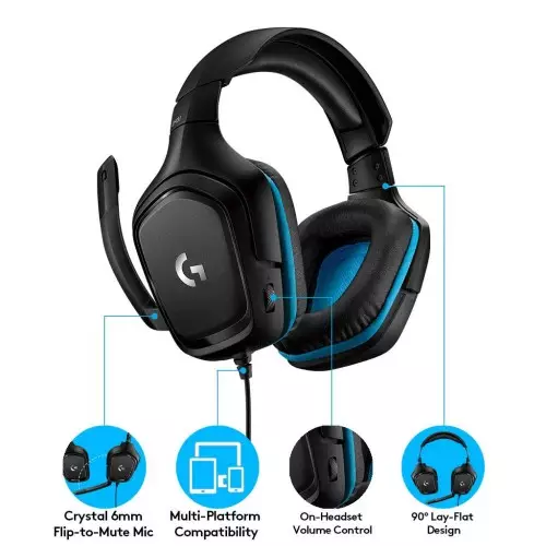 Logitech G431 7.1 Surround Sound Gaming Headset-gallery-1