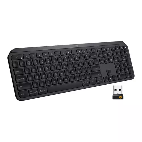 LOGITECH MX KEYS ADVANCED WIRELESS BLUETOOTH ILLUMINATED KEYBOARD (BLACK) - 1