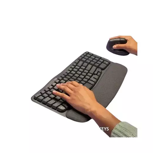 Logitech Wave Keys Easy-Switch Wireless Ergonomic Keyboard - 4