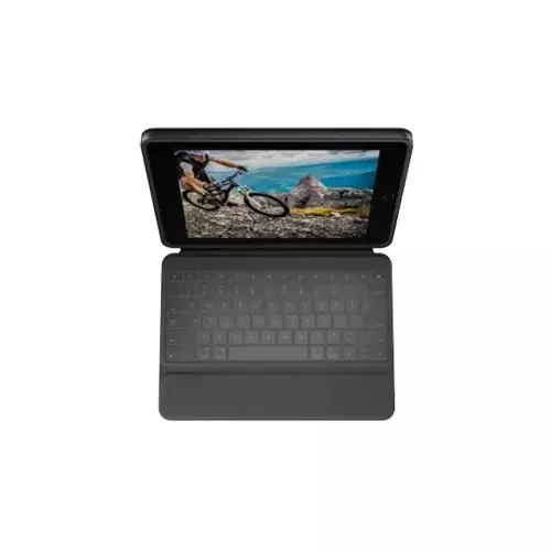 Logitech Rugged Folio 10.2-inch Keyboard Black Case for iPad - 1