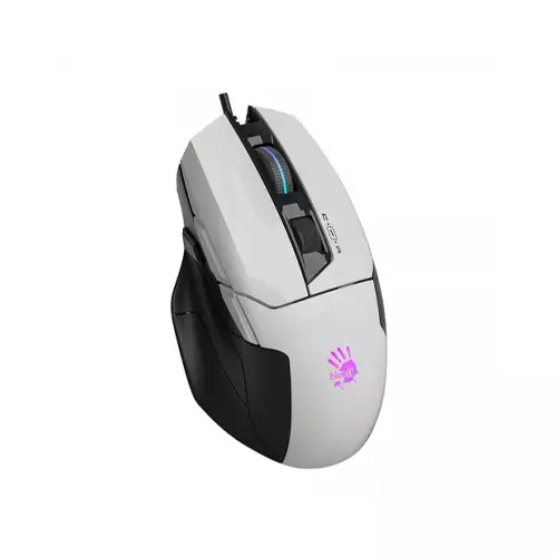 A4TECH Bloody W70 Max RGB Gaming Mouse (White) - 1