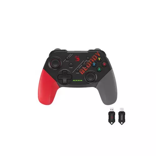 A4Tech Bloody GPW50 2.4G Wireless & USB Gaming Controller - Red