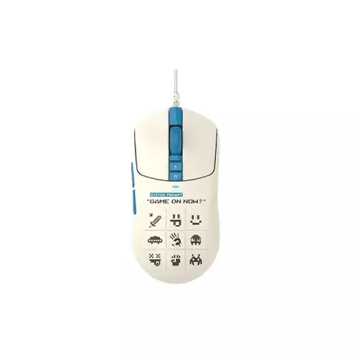 A4TECH Bloody W72 Ultra Pixels 20000 DPI Gaming Blue Mouse