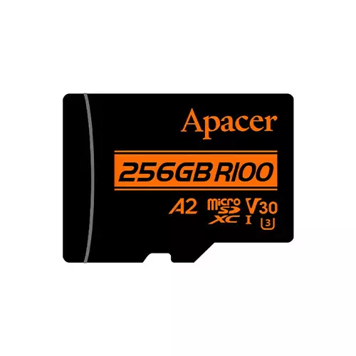 Apacer R100 256GB MicroSDXC UHS-I U3 V30 A2 Memory Card with Adapter-gallery-1