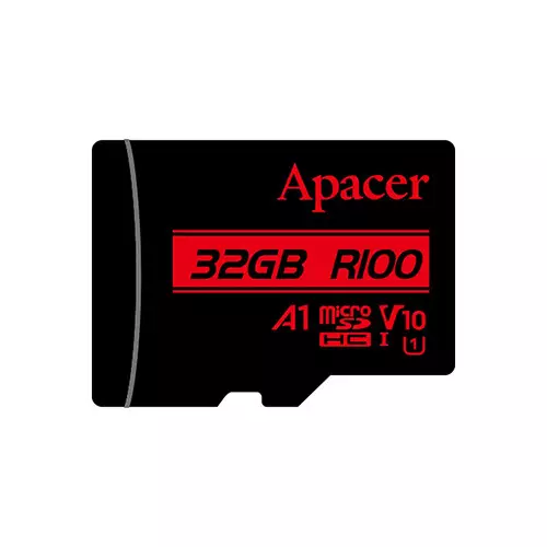 Apacer R100 32GB UHS-I U3 V30 A1 MicroSDXC Memory Card with Adapter