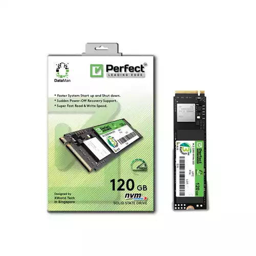 PERFECT DATAMAN 120GB M.2 PCIE NVME SOLID STATE DRIVE