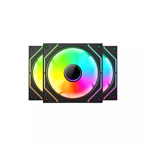 Value-Top CR10-1236ARGB 120mm (3xFAN) Mirror ARGB Case Fan With Control Hub