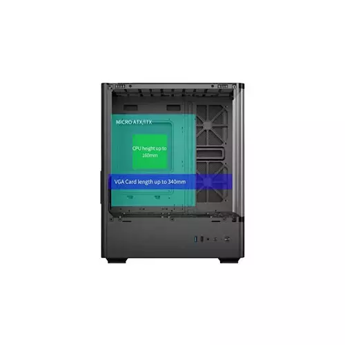 Value-top NUBIA20F5W MI Micro ATX Full White Gaming Casing ARGB Fan-gallery-1