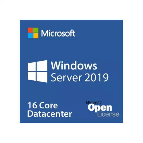 Microsoft Windows Server 2019 Data Center License, 16 cores, Open License