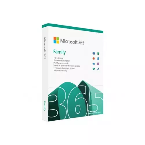 Microsoft 365 Family For 6 Users (1 Year Subscription)