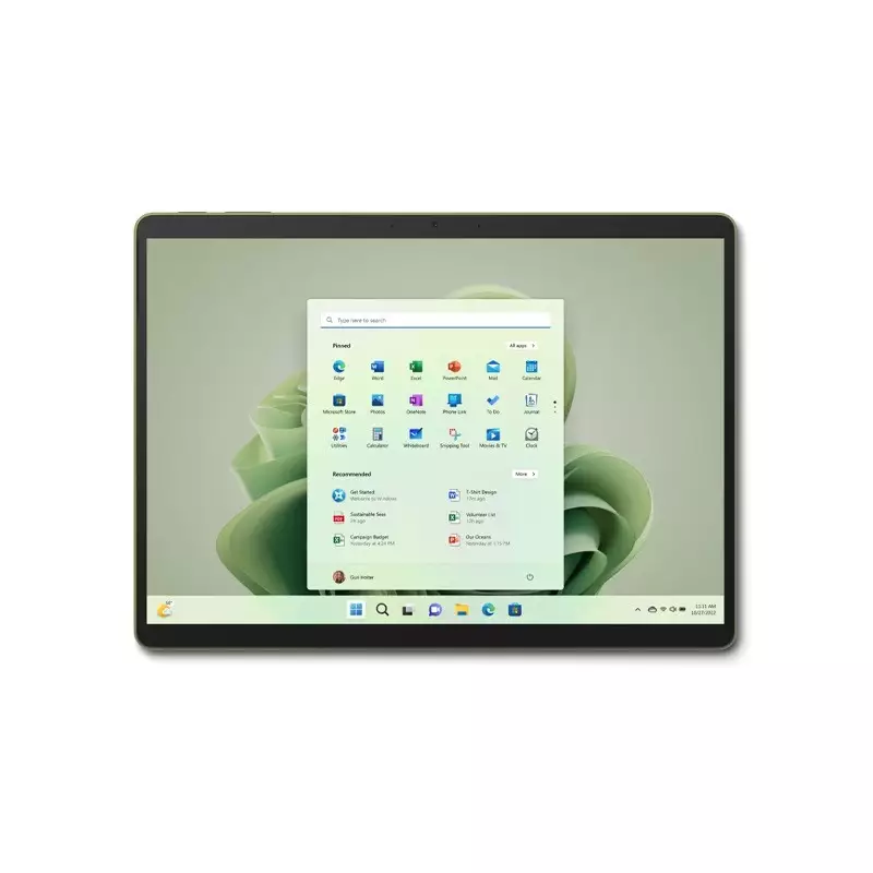 Microsoft Surface Pro 9 Forest Intel Evo Core i5-1235U 12th Gen 8GB RAM 256GB SSD 13 Inch PixelSense Flow 120Hz Multi-Touch Display Forest Laptop - 1