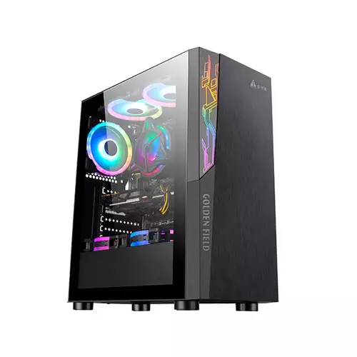 Golden Field 1091B Tempered Glass Mid Tower Gaming Case