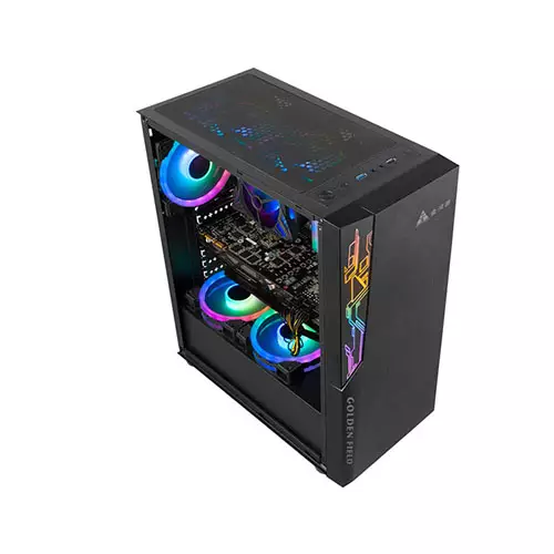 Golden Field 1091B Tempered Glass Mid Tower Gaming Case-2