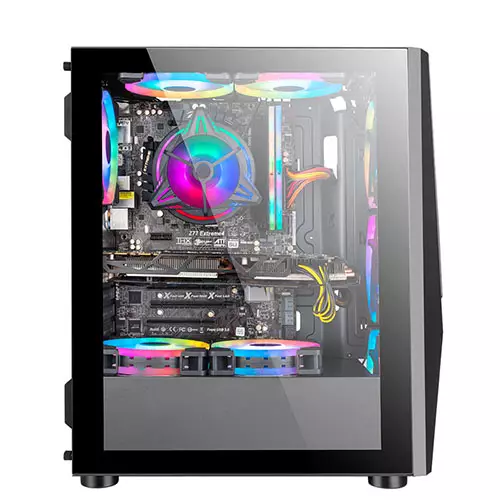 Golden Field 1092B Tempered Glass Mid Tower Gaming Case-gallery-1