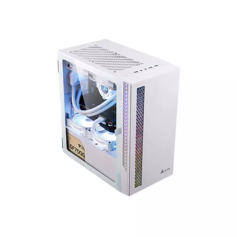 GOLDEN FIELD HONOR 2 ATX GAMING CASE (WHITE)-gallery-1