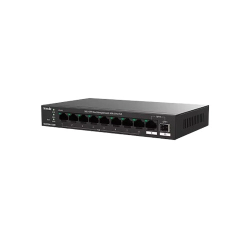 Tenda TEG2210P-8-120W 8-Port Gigabit Cloud Managed PoE Switch - 1
