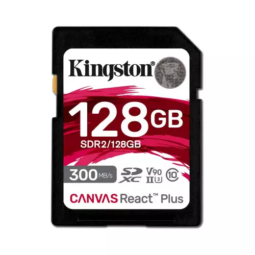 Kingston Canvas React Plus 128GB UHS-II SD Memory Card-gallery-1