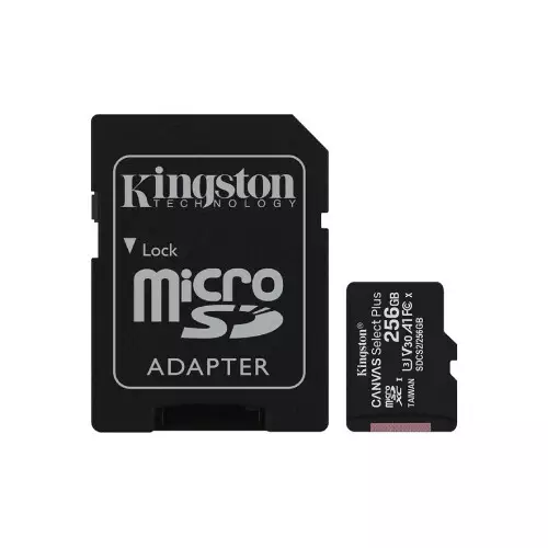 Kingston Canvas Select Plus 256GB UHS-I microSDXC Memory Card