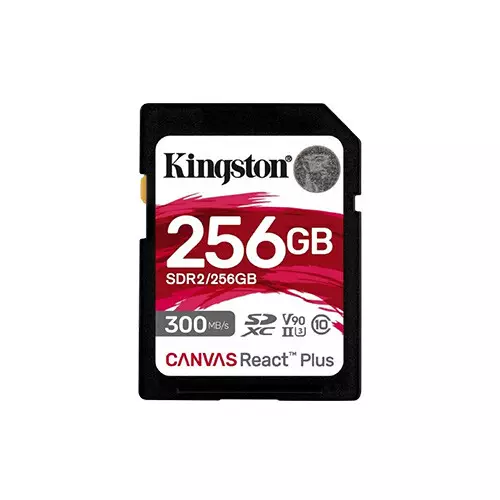 Kingston Canvas React Plus 256GB SDXC UHS-II Memory Card