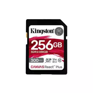 Kingston Canvas React Plus 256GB SDXC UHS-II Memory Card
